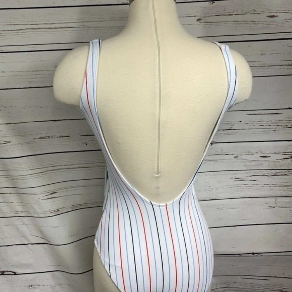 No Boundaries‎ White Stripe One Piece